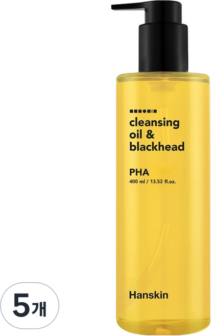 한스킨 블랙헤드 클렌징 오일 PHA, 400ml, 5개