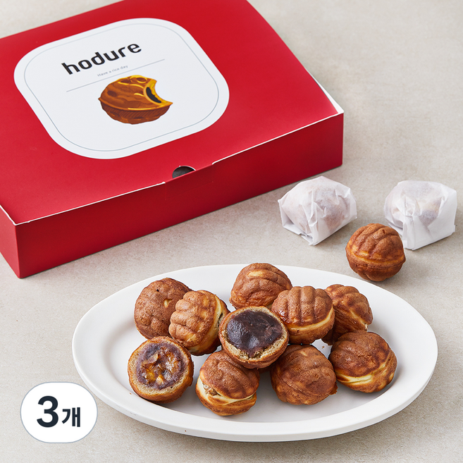 호두르 찰보리 호두과자 + 쇼핑백, 17g, 20개입, 3개