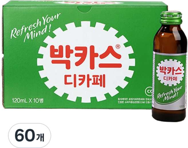 박카스 디카페 에이액, 120ml, 60개
