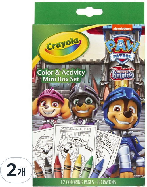 Crayola 繪兒樂 著色蠟筆 迷你盒 汪汪隊立大功, 8色, 2個