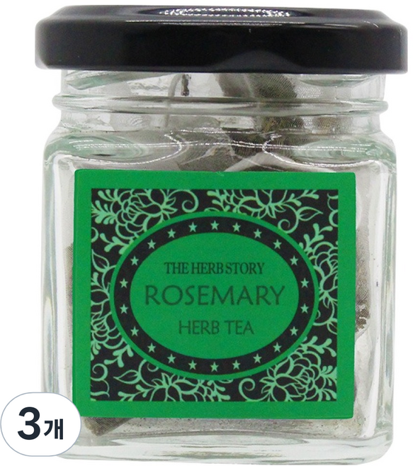 THE HERB STORY 草本茶 迷迭香 三角茶包, 1g, 5入, 3個