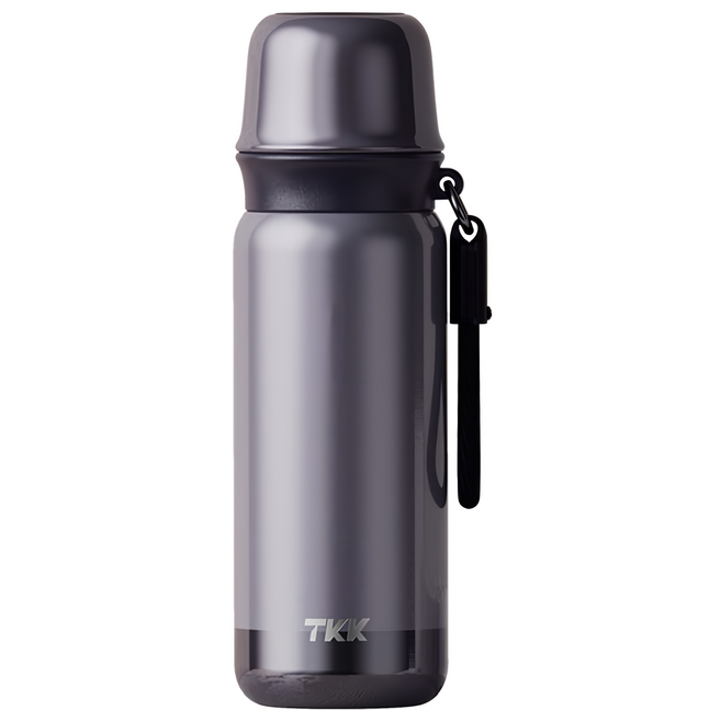 TKK 悅途附杯保溫瓶 316不鏽鋼, 瑪瑙紫, 1個, 500ml