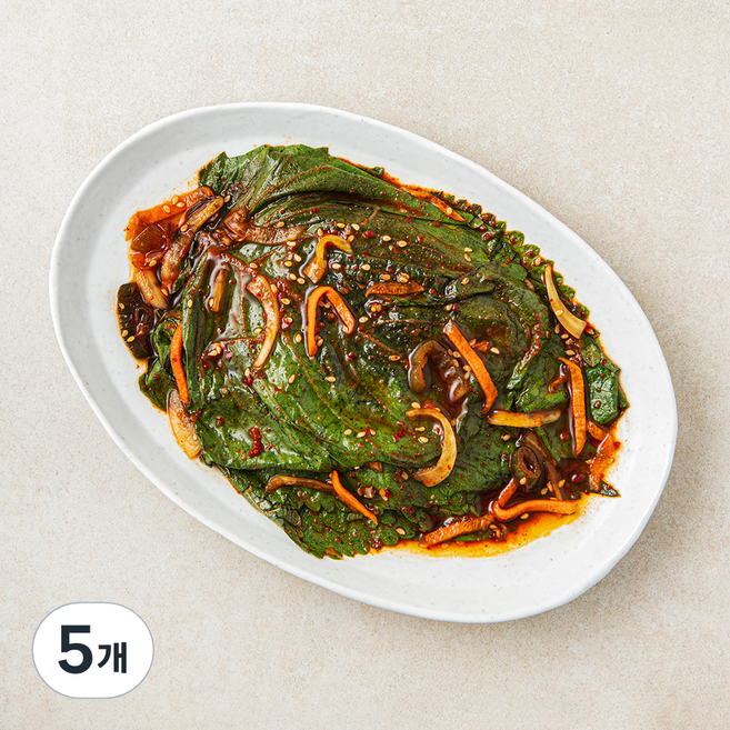 남도애꽃 생깻잎 장아찌, 150g, 5개