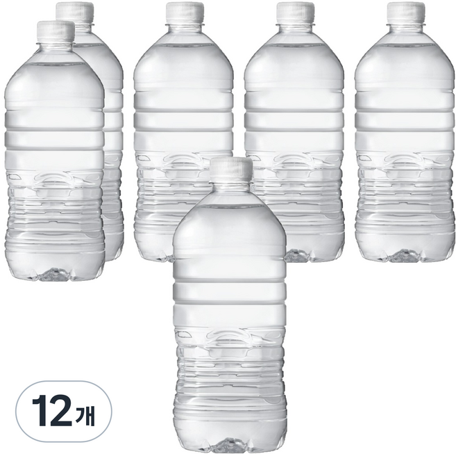 아이시스 생수 화이트캡 무라벨, 12개, 1L