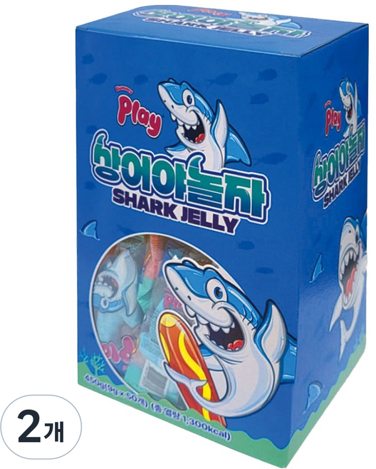 알도르플레이 상어야놀자 젤리 50개입, 2개, 450g
