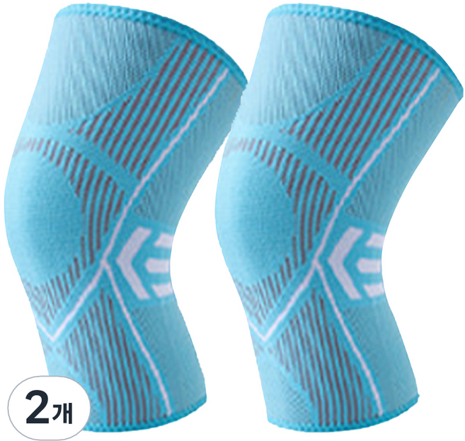 러닝 피트니스 탄력성 좋은 무릎보호대 스카이화이트 2p, 2개