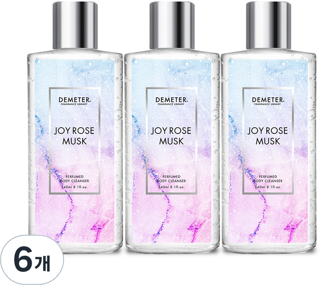 DEMETER 香氛沐浴露 玫瑰麝香味, 240ml, 6個