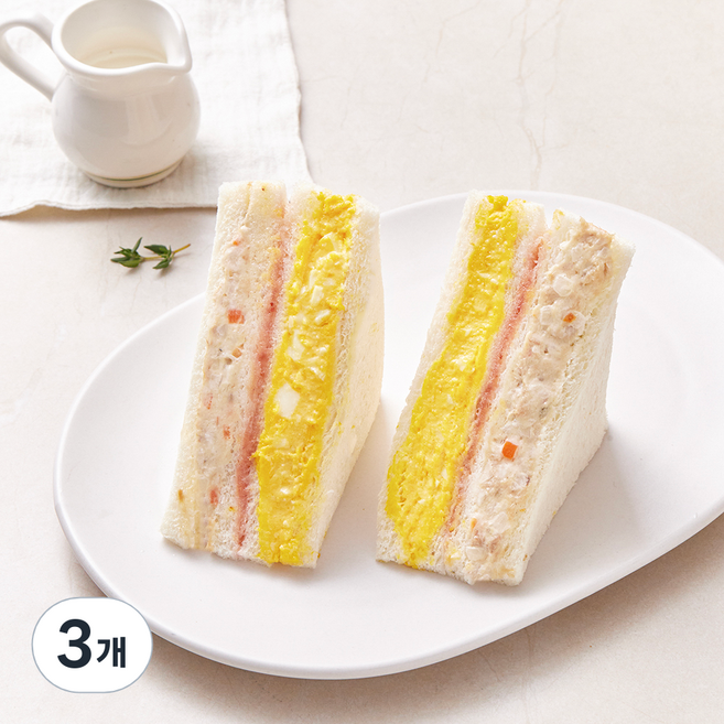 홍루이젠 에그 참치마요 샌드위치 2개입, 260g, 3개