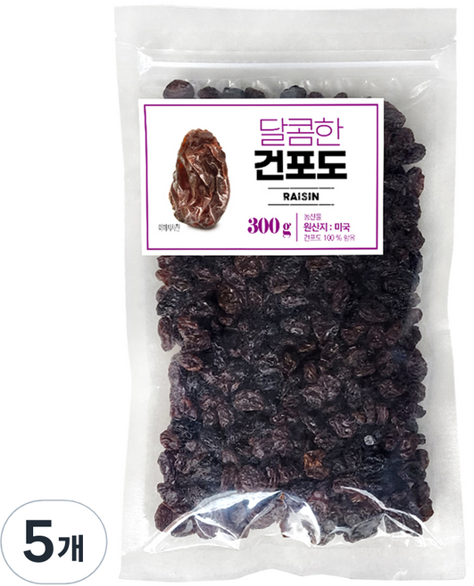 해맑음 달콤한 건포도, 5개, 300g