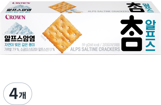 참크래커 알프스, 59g, 4개