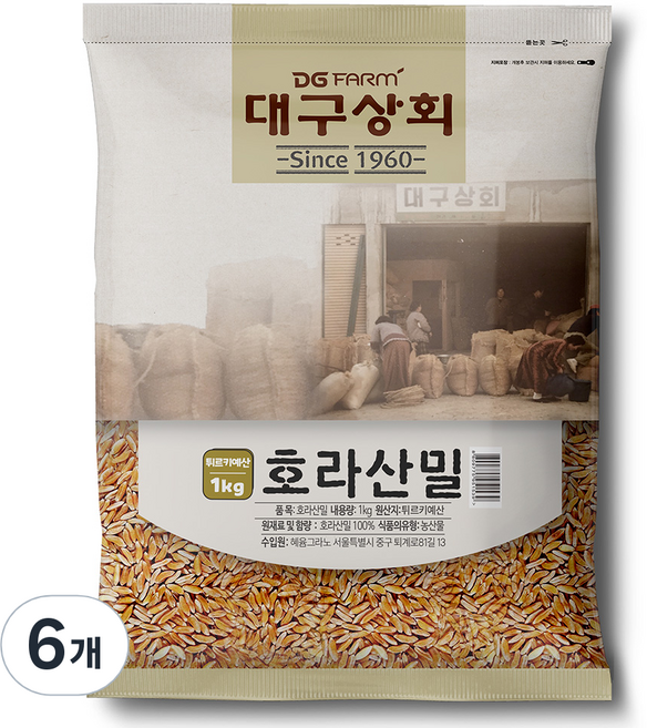 대구상회 호라산밀, 1kg, 6개