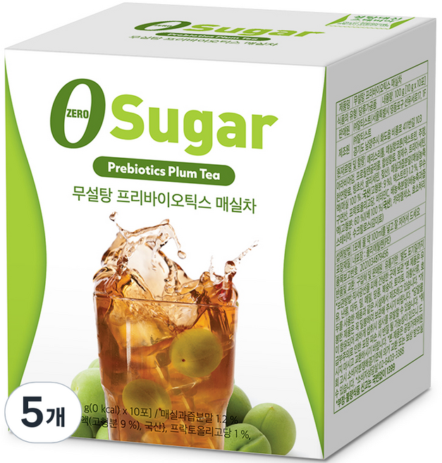 알티스트 무설탕 프리바이오틱스 매실차, 10g, 10개입, 5개