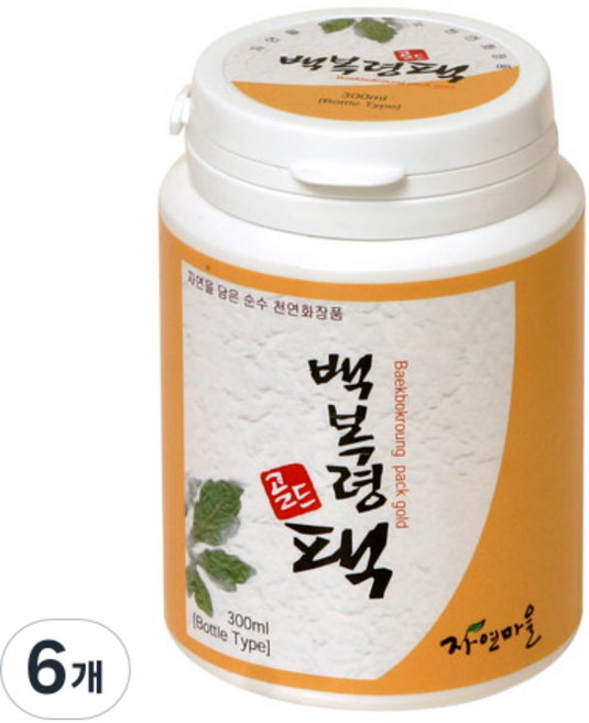 Jayeonmaeul 백복령팩골드300, 1개입, 6개