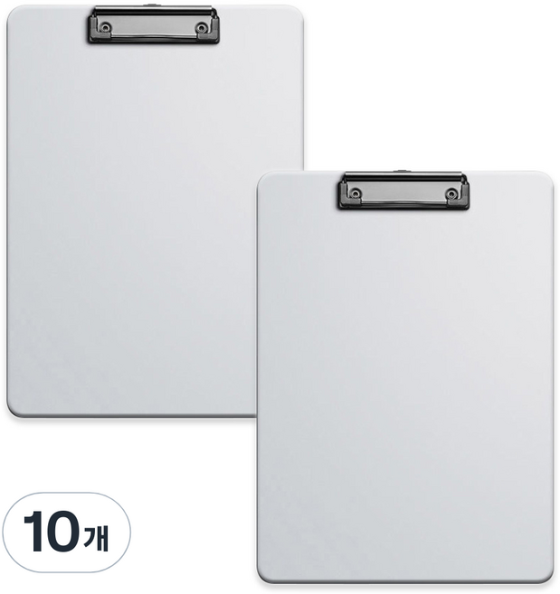 코히모 A4 PP재질 클립보드 3mm 3W321, 10개, 그레이