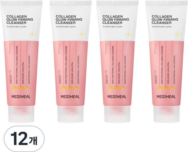 메디힐 콜라겐 탱글결광 클렌징폼, 12개, 120ml