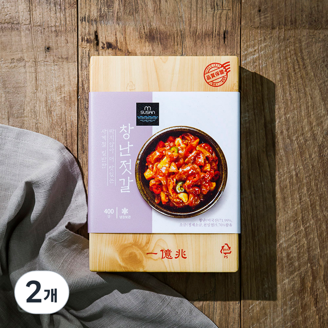 엠수산 창난젓갈, 400g, 2개