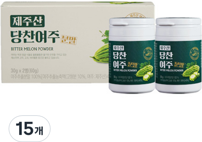 지비엠에스 제주산 당찬여주 분말, 30g, 30개