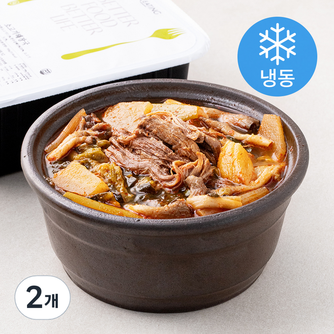 그리팅 소고기 해장국 (냉동), 2개, 700g