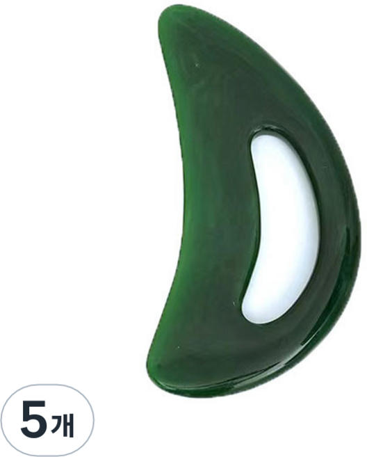 칼드케어 괄사 페이스 전식 마사지 기구, 5개, 그린