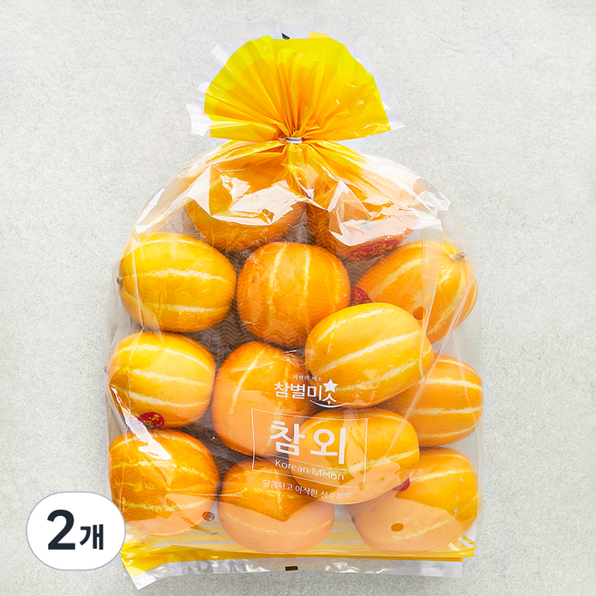성주 당도선별 꼬마참외 10~16입, 2kg(10~16입), 2개