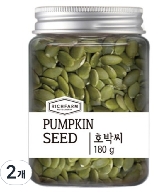리치팜너트 호박씨 수푸림, 180g, 2개