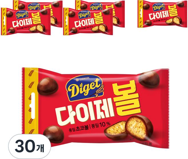 다이제 초코볼, 42g, 30개