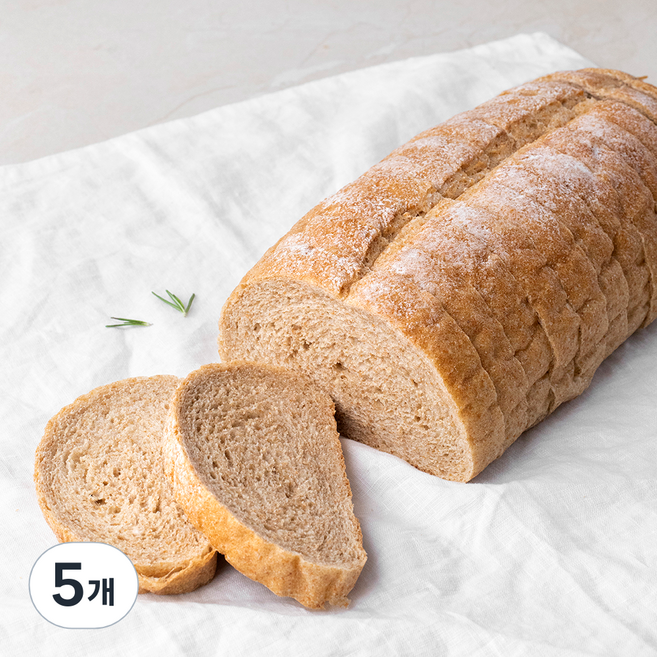 브로드카세 발효종 순수 통밀빵, 700g, 1개입, 5개