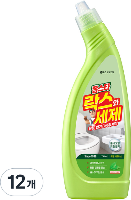 홈스타 락스와 세제 허벌시트러스, 750ml, 12개