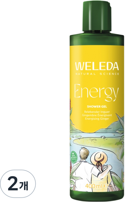 WELEDA 薇蕾德 能量生薑沐浴凝膠, 2個, 400ml