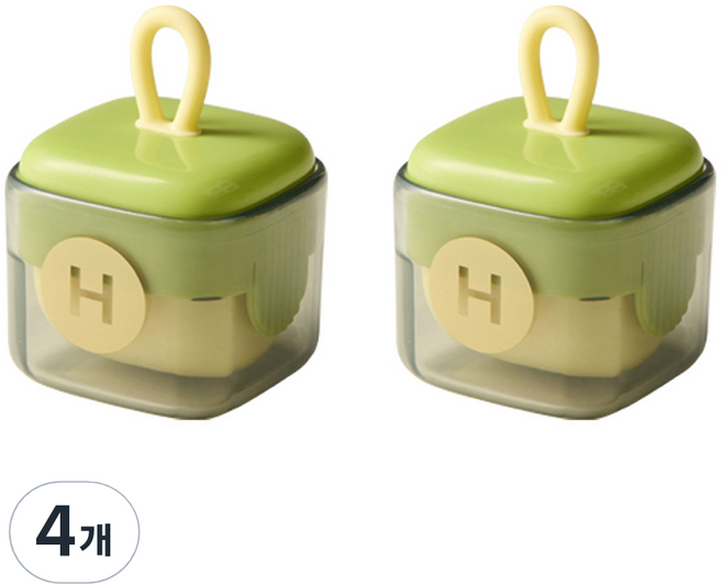 코히모 휴대용 돌돌이 미니 반영구 옷먼지 제거 롤 클리너 라이트 그린 4W464, 4개