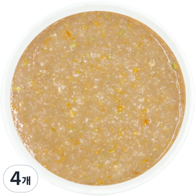 짱죽 실온이유식 초기 7개월부터 한우모듬호박묽은죽, 140g, 4개, 혼합맛