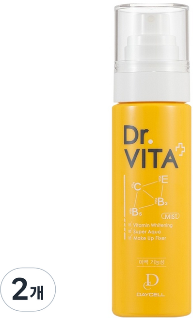닥터비타 기미잡티개선 보습 멀티 비타민 안개분사 미백 미스트, 80ml, 2개