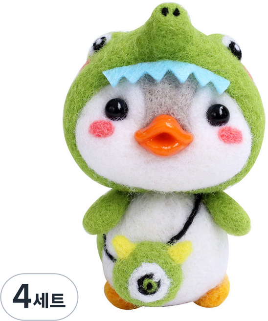 Pet Doll Yangyangi 針氈娃娃 DIY 套組, 鱷魚企鵝, 4套