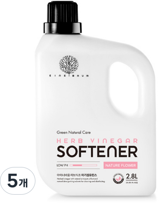 아이너바움 아기섬유린스 네이처플라워, 5개, 2.8L