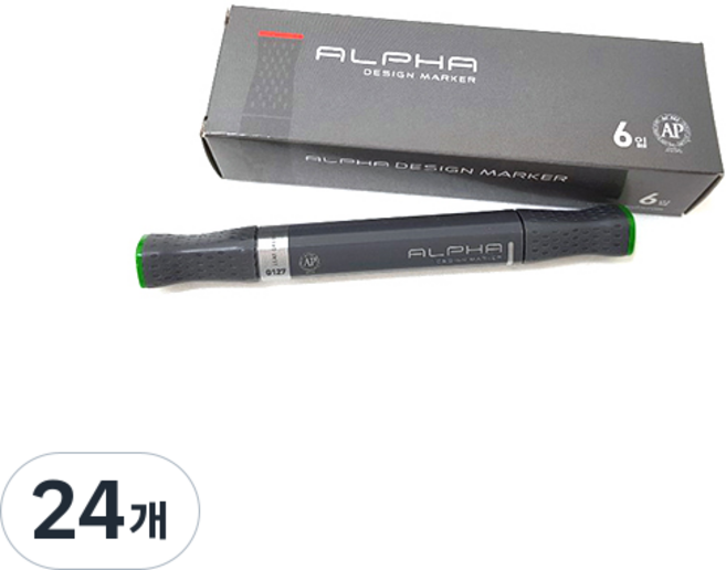 ALPHA COLOR 設計麥克筆單支 G127 LeafGreen, 1色, 24個