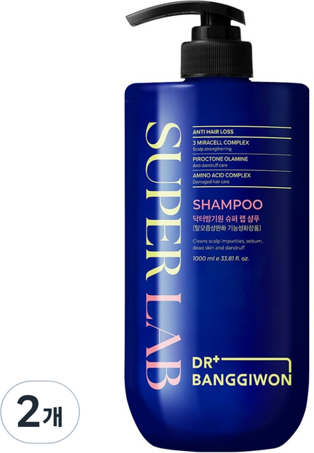 DR BANGGIWON 緩解掉髮症狀 超級實驗室洗髮精, 2個, 1L