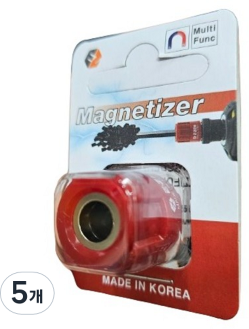 EZEN 울트라 자화기 탈자기 초강력 자석 EQ-110 빨강, 5개