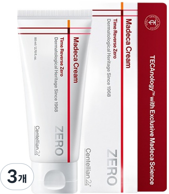 센텔리안24 타임리버스 제로 마데카 크림, 80ml, 3개