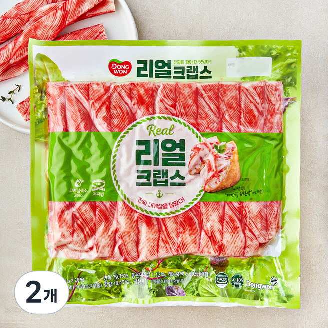 동원 리얼 크랩스, 1kg, 2개