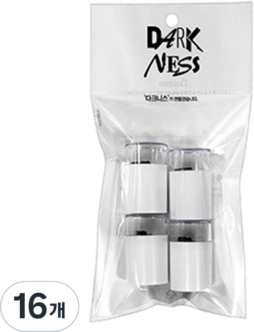 다크니스 동글이 펜슬샤프너, 흰색, 16개