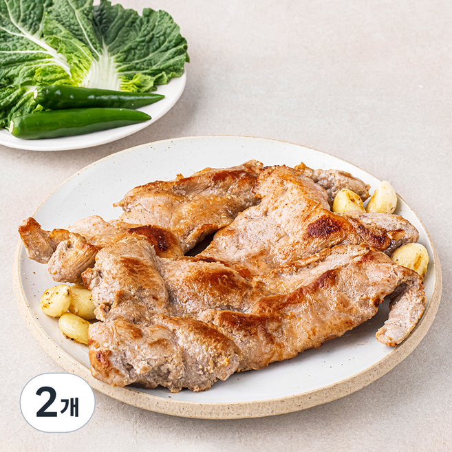 요리락 양념 등심 꽃살 소금구이, 1kg, 2개