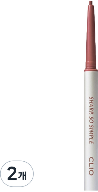 CLIO 珂莉奧 極細防水眼線膠筆 0.14g, 009 玫瑰, 2個