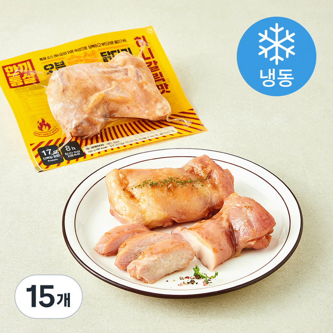한끼통살 오븐 순살 닭다리 허니갈릭맛 (냉동), 100g, 15개, 1개입
