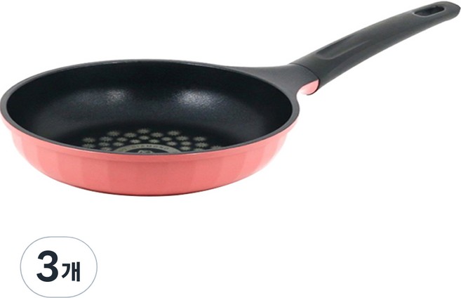 키친아트 F1 칼라 다이아몬드 후라이팬, 20cm, 3개