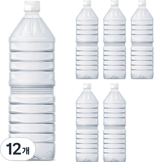 물하나 eco 생수 무라벨, 1L, 12개