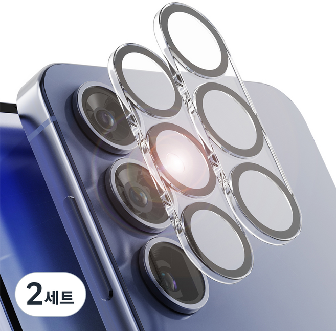 NUART 防眩光 手機 後置鏡頭 鋼化玻璃 螢幕保護貼 2入組, 2套