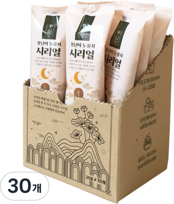 풍심당 못난이 누룽지 시리얼, 25g, 30개