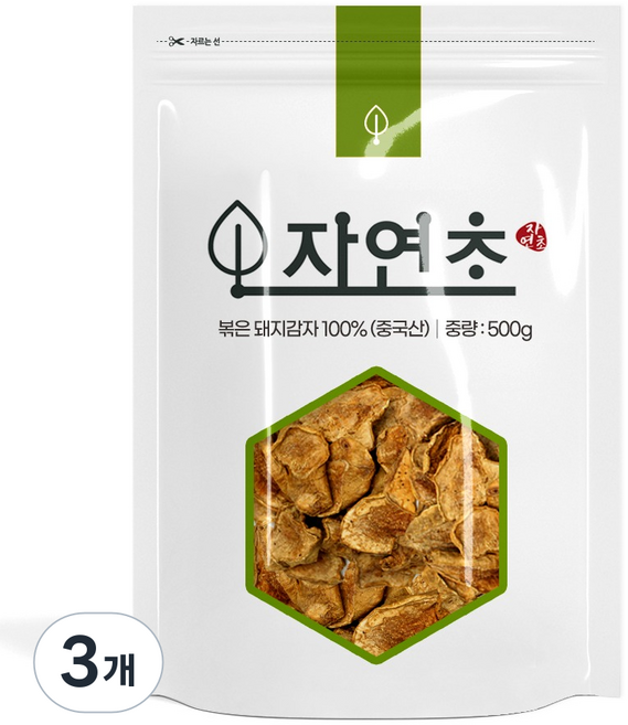 자연초 볶은 돼지감자 차, 500g, 3개