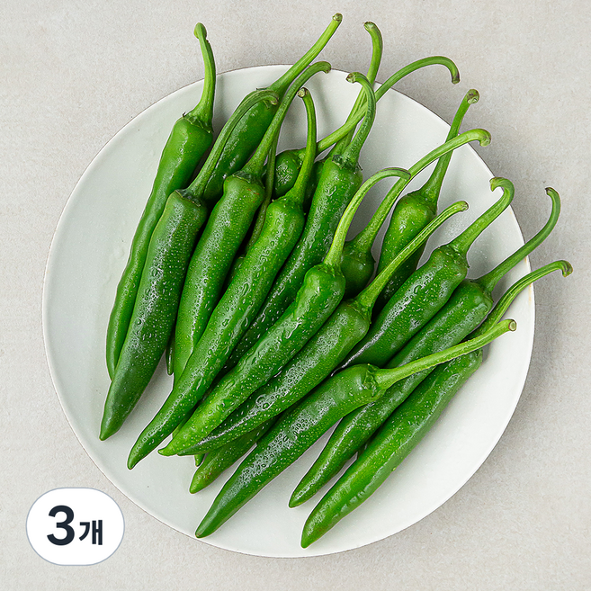 국내산 풋고추, 300g, 3개