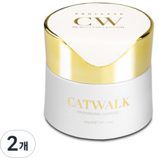 캣워크 프로 클리어 젤, 2개, 40g